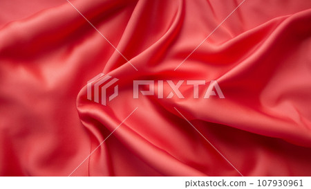 Red silk cloth 107930961