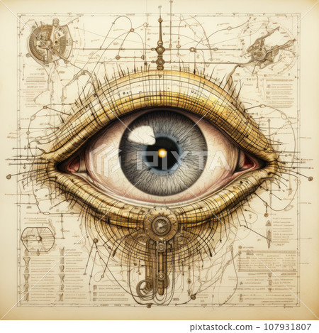 Human eye anatomy diagram medical description. Illustration Human eye anatomy diagram medical description. Illustration 107931807
