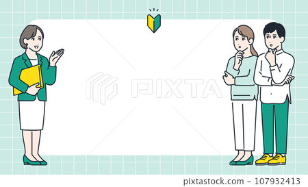 一對年輕夫婦收到女規劃師提案的簡單向量圖素材 一對年輕夫婦收到女規劃師提案的簡單向量圖素材 107932413