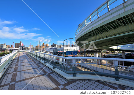 [Aichi Prefecture] Nagoya cityscape Nagoya Expressway Kurokawa Interchange 107932765