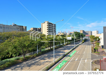 [Aichi Prefecture] Nagoya cityscape Nagoya Expressway Kurokawa Interchange road 107932774