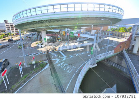[Aichi Prefecture] Nagoya cityscape Nagoya Expressway Kurokawa Interchange 107932781