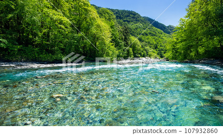 A beautiful river with clear water A beautiful river with clear water 107932860
