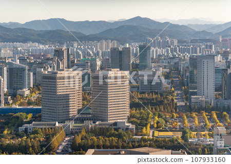 Cityscape of Daejeon capital of South Chungcheong province in South Korea 107933160
