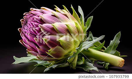 Artichoke bud background material 107933799