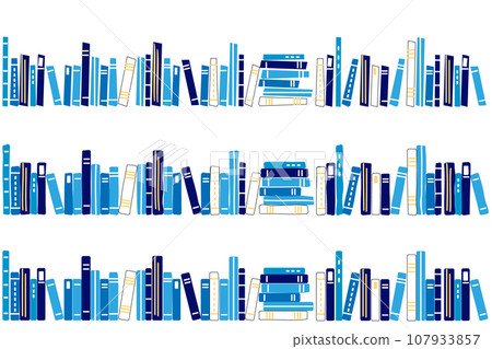 Blue book spine illustration 107933857