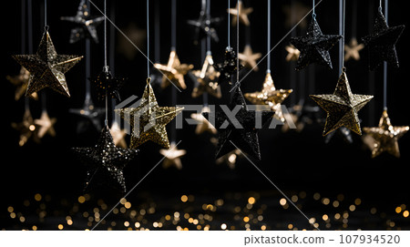 Black Christmas background 107934520