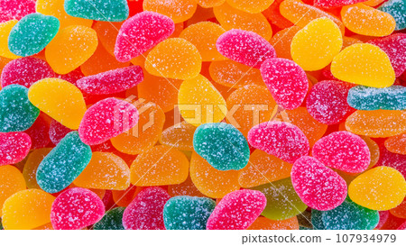 lots of colorful gummies lots of colorful gummies 107934979