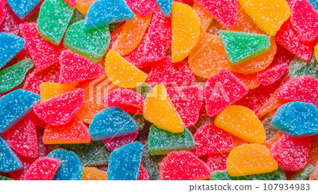lots of colorful gummies lots of colorful gummies 107934983