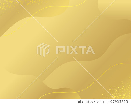 豪華金時尚波浪背景 107935823