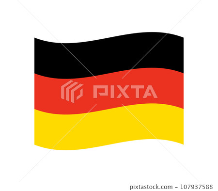 Flag of Germany Country Vector Illustration Emblem 107937588