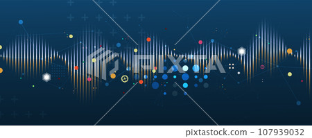 Technology abstract futuristic background for internet business. Big data concept. 107939032