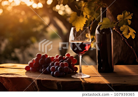 Winery's Perfect Storage for Aging Delicious Wine. Generative AI 107939365