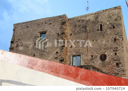 architectures in a characteristic seaside town of Diamante, Calabria in southern Italy architectures in a characteristic seaside town of Diamante, Calabria in southern Italy 107940724