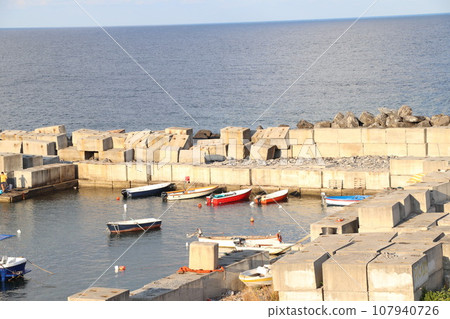 architectures in a characteristic seaside town  of  Diamante, Calabria in southern Italy 107940726