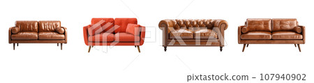 Sofa vector set isolated on white background Sofa vector set isolated on white background 107940902