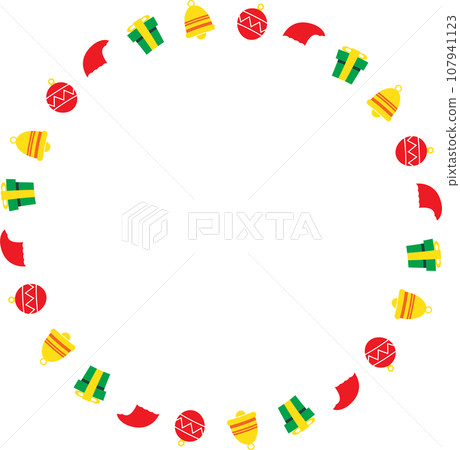 The Christmas boarder line for holiday concept. 107941123