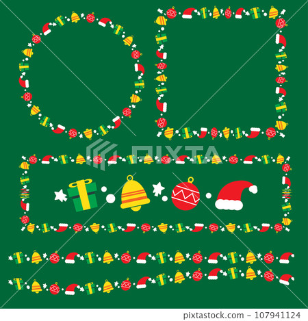 The Christmas boarder line for holiday concept. 107941124