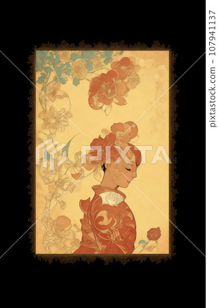 花與女人AI圖像 花與女人AI圖像 107941137