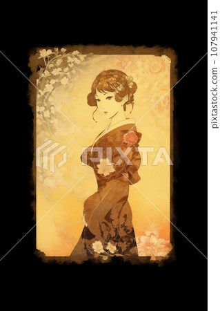 花與女人AI圖像 花與女人AI圖像 107941141