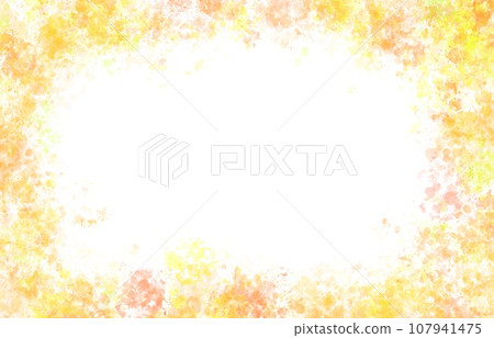 橙色背景插圖框架的靈感來自落葉與油漆飛濺 107941475