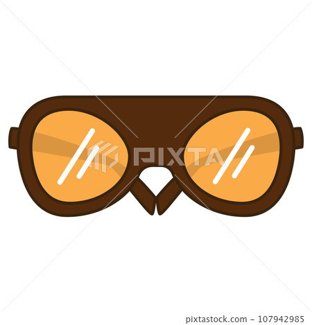Isolated colored trending eyeglasses icon Vector 107942985