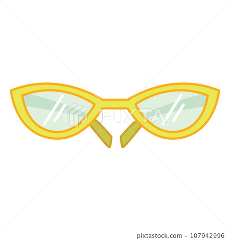 Isolated colored trending eyeglasses icon Vector 107942996
