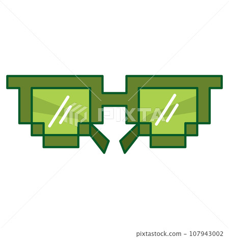 Isolated colored trending eyeglasses icon Vector Isolated colored trending eyeglasses icon Vector 107943002