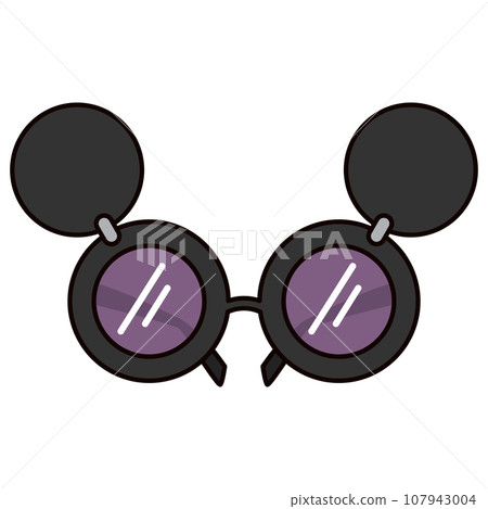 Isolated colored trending eyeglasses icon Vector 107943004