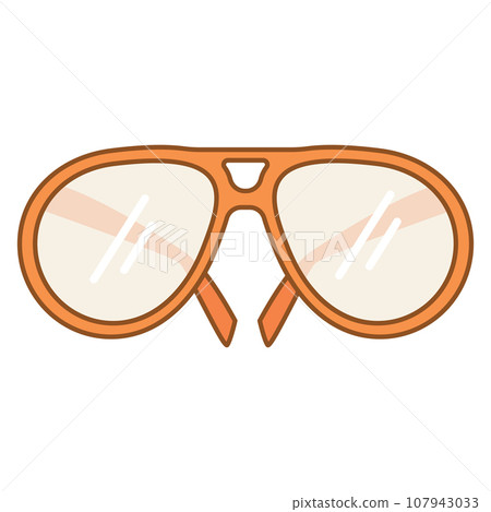 Isolated colored trending eyeglasses icon Vector 107943033