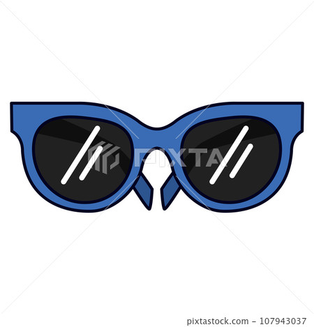 Isolated colored trending eyeglasses icon Vector 107943037