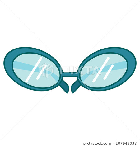 Isolated colored trending eyeglasses icon Vector Isolated colored trending eyeglasses icon Vector 107943038