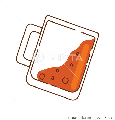 Isolated colored beer mug icon Vector 107943095