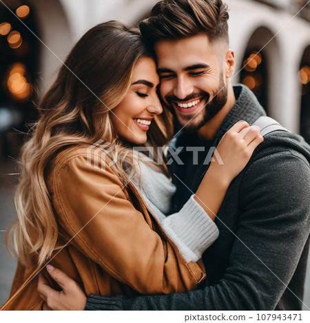 couple looking at the city 107943471