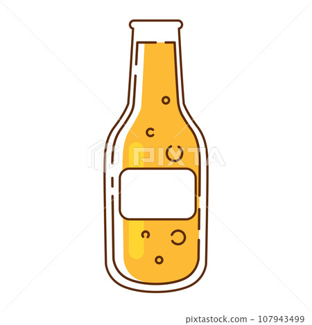 Isolated colored beer bottle icon Vector Isolated colored beer bottle icon Vector 107943499