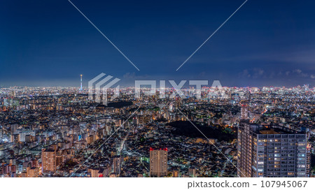 Night view of central Tokyo city Night view of central Tokyo city 107945067