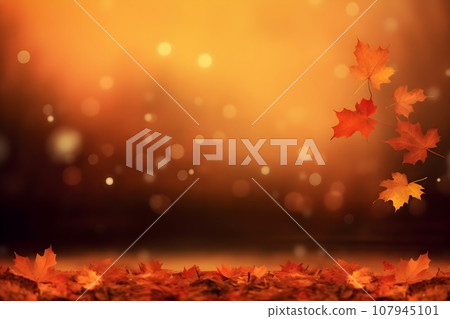 Autumn simple background 12 AI generated image 107945101