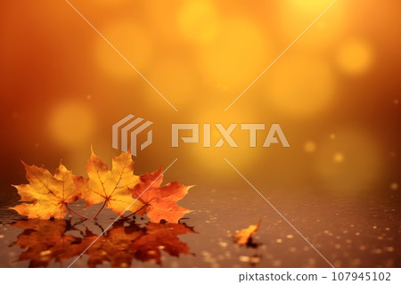 Autumn simple background 13 AI generated image 107945102