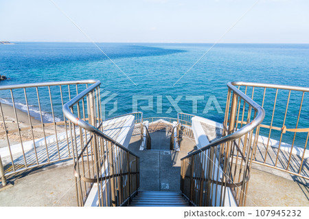 The view from the Meiji Centennial Observation Tower at Cape Futtsu in Chiba Prefecture 107945232