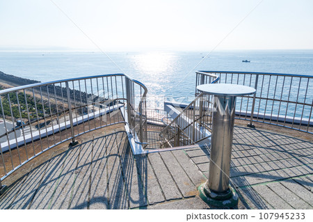 The view from the Meiji Centennial Observation Tower at Cape Futtsu in Chiba Prefecture The view from the Meiji Centennial Observation Tower at Cape Futtsu in Chiba Prefecture 107945233
