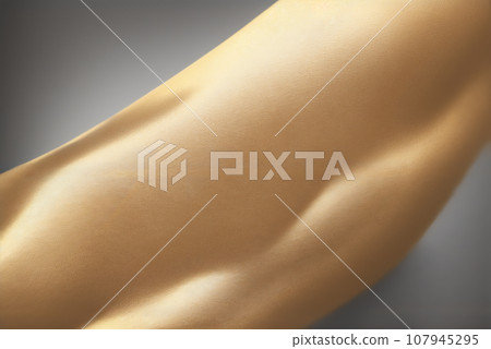 undulating abstract gold and silver texture material undulating abstract gold and silver texture material 107945295