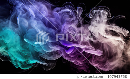 Colorful smoke Colorful smoke 107945768