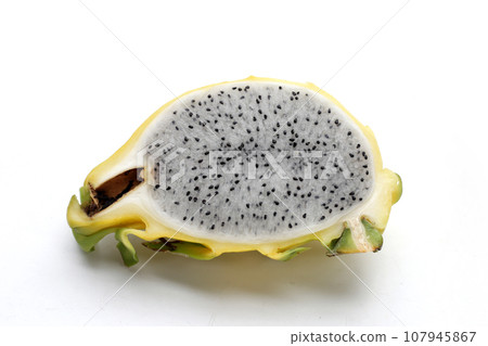 Yellow dragon fruit or pitaya, Tropical fruit 107945867