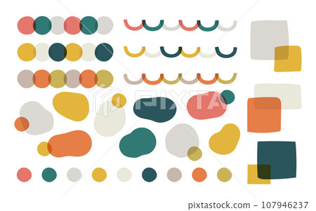 聖誕色彩的可愛柔和裝飾 107946237