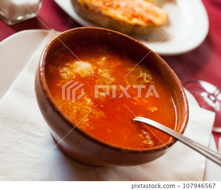 Castilian garlic soup Castilian garlic soup 107946567