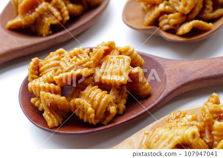 Klong Klang Krob, Thai caramelized crisps sweet dessert Klong Klang Krob, Thai caramelized crisps sweet dessert 107947041