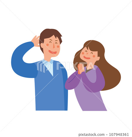 一對友善夫妻的插圖 107948361