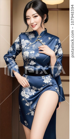 一個穿著中國服裝的女人 一個穿著中國服裝的女人 107948394