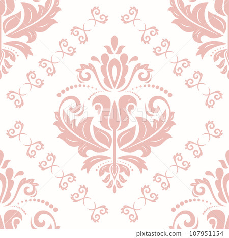 Classic Seamless Fine Pattern With Arabesques Classic Seamless Fine Pattern With Arabesques 107951154