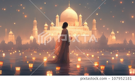 diwali taj mahal diwali taj mahal 107952181